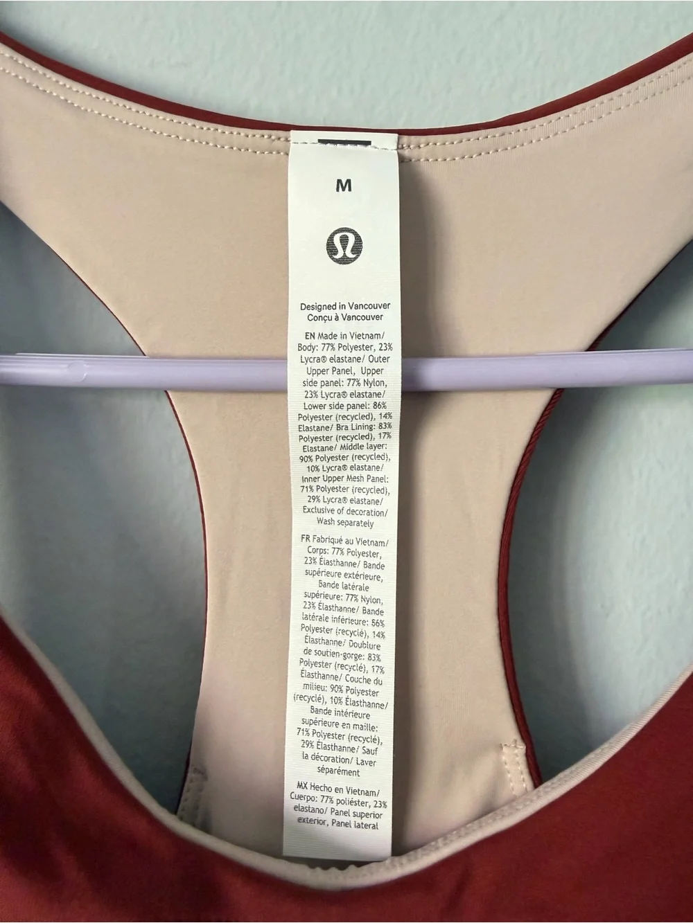 lululemon athletica White and Red Colorblock Athletic Mini Dress